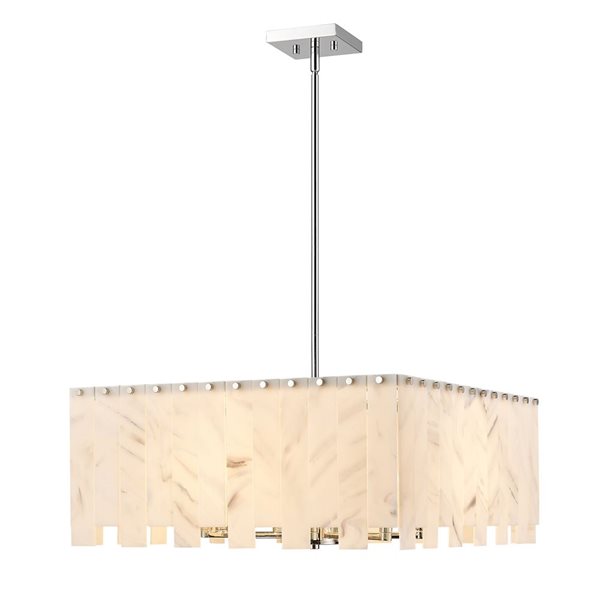 Z-Lite Polished Nickel Viviana 8-Light Pendant