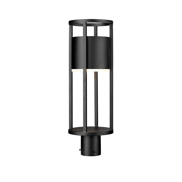 Z-Lite Black Luca 1-Light Outdoor Post Mount Fixture
