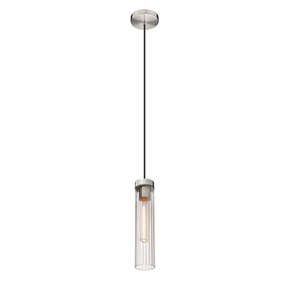 Z-Lite Brushed Nickel Beau 1-Light Pendant