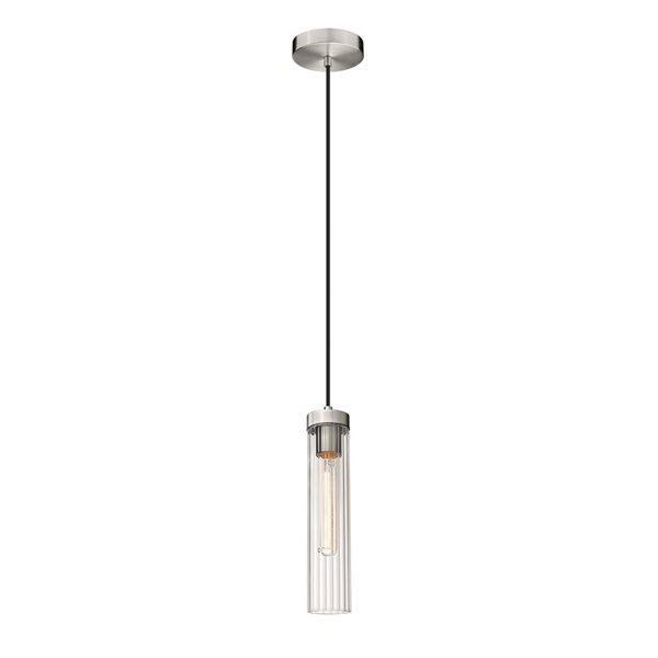 Z-Lite Brushed Nickel Beau 1-Light Pendant