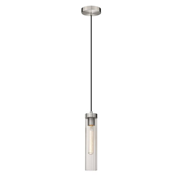 Z-Lite Brushed Nickel Beau 1-Light Pendant