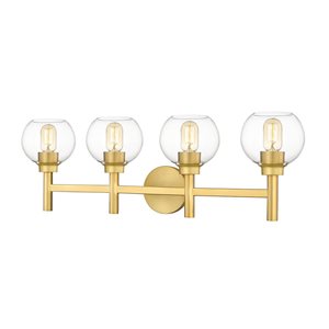 Z-Lite Brushed Gold Sutton 4-Light Vanity