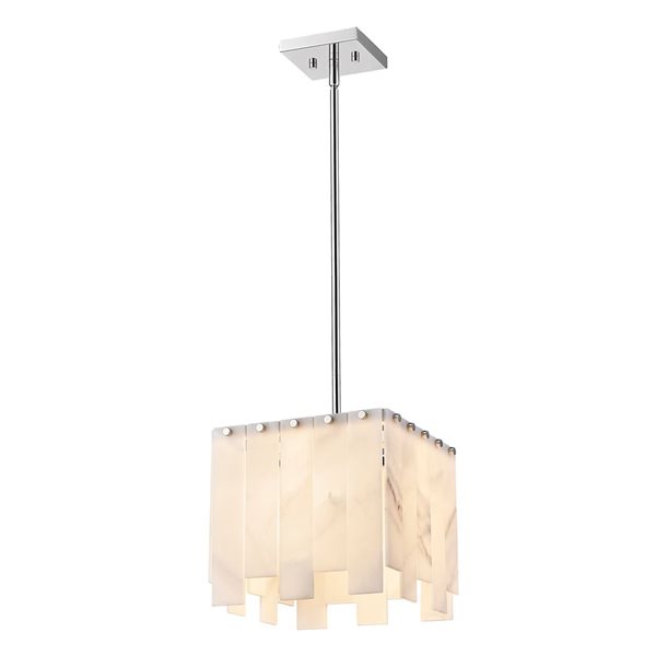 Z-Lite Polished Nickel Viviana 1-Light Pendant