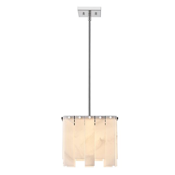 Z-Lite Polished Nickel Viviana 1-Light Pendant