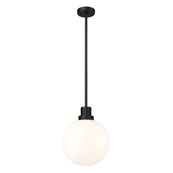 Z-Lite Black Laurent 1-Light Outdoor Pendant