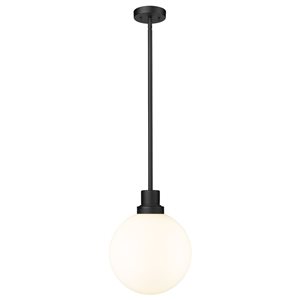 Z-Lite Black Laurent 1-Light Outdoor Pendant