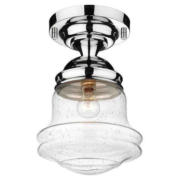 Z-Lite Chrome Vaughn 1-Light Flush Mount