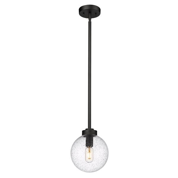 Z-Lite Black Laurent 1-Light Outdoor Pendant