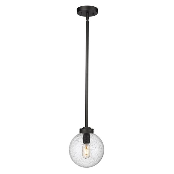 Z-Lite Black Laurent 1-Light Outdoor Pendant