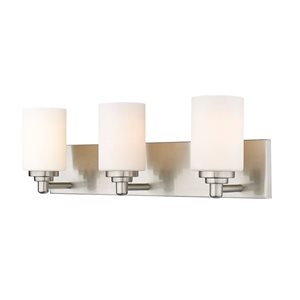 Z-Lite Brushed Nickel Soledad 3-Light Vanity