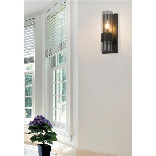 Z-Lite Matte Black Lawson 1-Light Wall Sconce