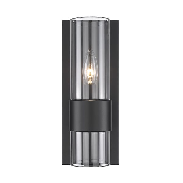 Z-Lite Matte Black Lawson 1-Light Wall Sconce