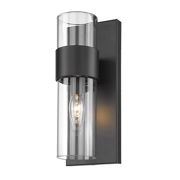 Z-Lite Matte Black Lawson 1-Light Wall Sconce