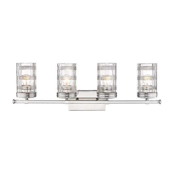 Z-Lite Polished Nickel Archer 4-Light Vanity