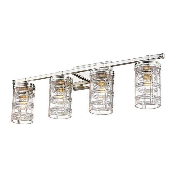 Z-Lite Polished Nickel Archer 4-Light Vanity