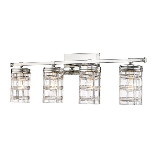 Z-Lite Polished Nickel Archer 4-Light Vanity