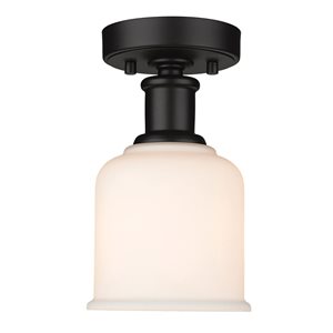 Z-Lite Matte Black Bryant 1-Light Flush Mount