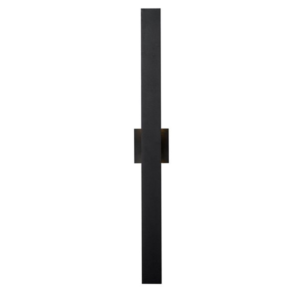 Z-Lite Black 4.5-in Edge 2-Light Outdoor Wall Sconce