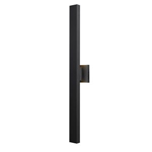 Z-Lite Black 4.5-in Edge 2-Light Outdoor Wall Sconce