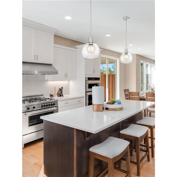 Z-Lite Brushed Nickel Margo 1-Light Pendant