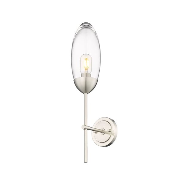 Z-Lite Brushed Nickel Arden 1-Light Wall Sconce