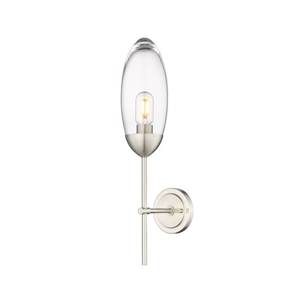 Z-Lite Brushed Nickel Arden 1-Light Wall Sconce