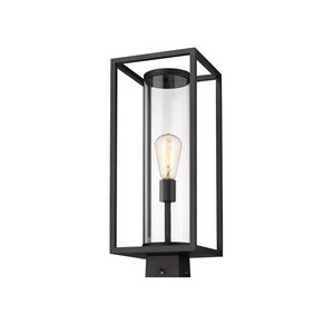 Z-Lite Black Dunbroch 1-Light Outdoor Post Mount Fixture