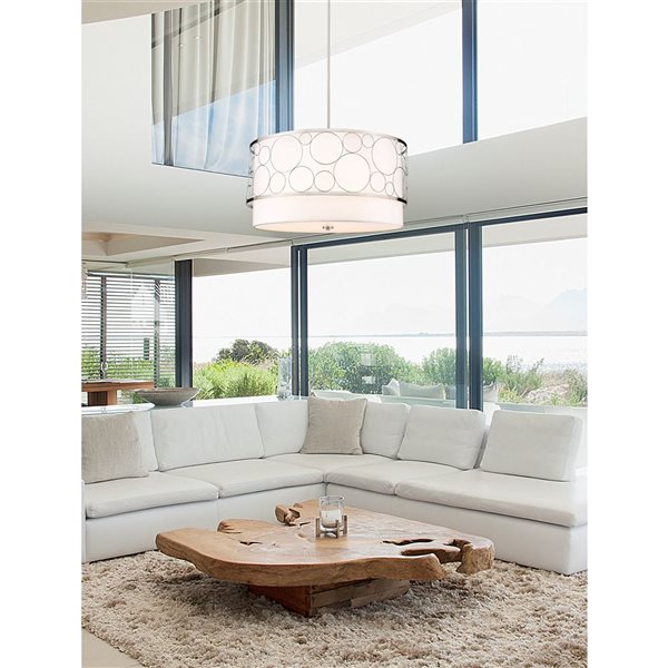 Z-Lite Brushed Nickel Kendall 5-Light Pendant