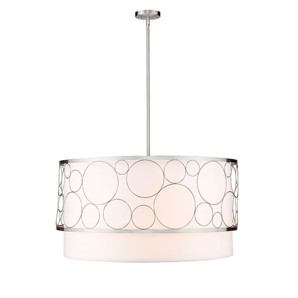 Z-Lite Brushed Nickel Kendall 5-Light Pendant