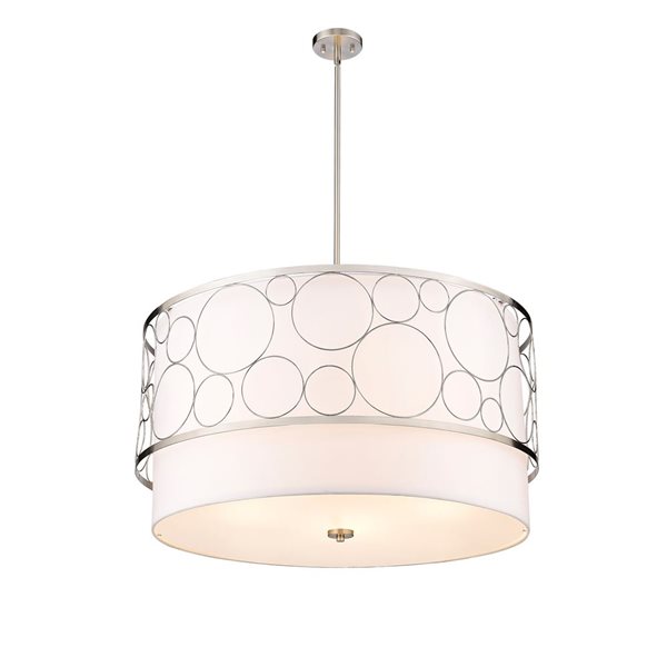 Z-Lite Brushed Nickel Kendall 5-Light Pendant