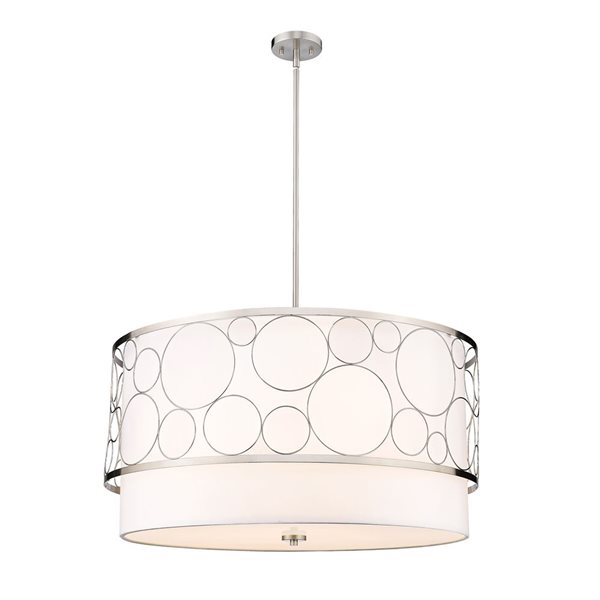 Z-Lite Brushed Nickel Kendall 5-Light Pendant