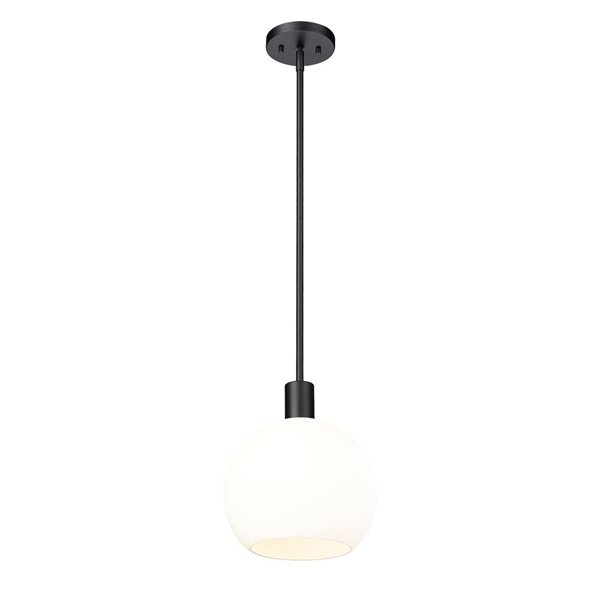 Z-Lite Matte Black Margo 1-Light Pendant