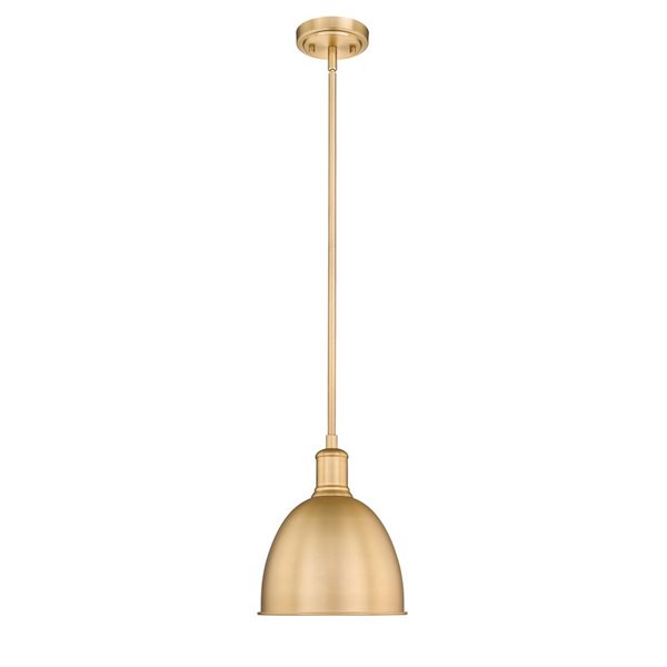 Z-Lite Classic Brass Sawyer 1-Light Pendant