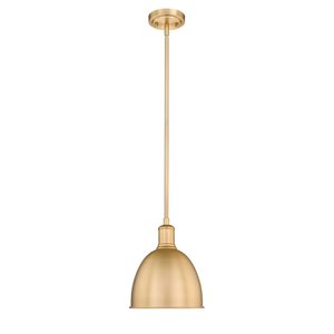 Z-Lite Classic Brass Sawyer 1-Light Pendant