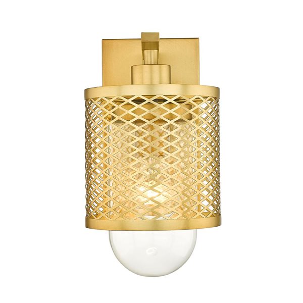 Z-Lite Rubbed Brass Kipton 1-Light Wall Sconce