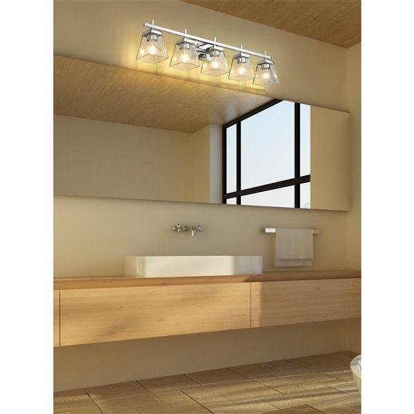 Z-Lite Chrome Lauren 5-Light Vanity