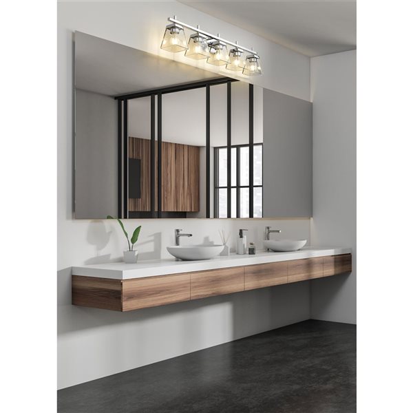 Z-Lite Chrome Lauren 5-Light Vanity