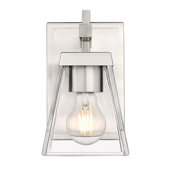 Z-Lite Brushed Nickel Lauren 1-Light Wall Sconce