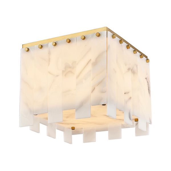 Z-Lite Rubbed Brass Viviana 4-Light Flush Mount