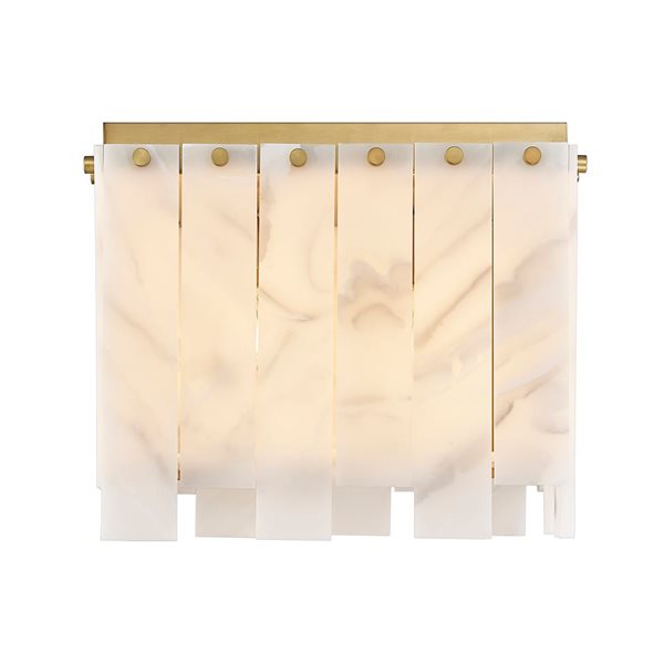 Z-Lite Rubbed Brass Viviana 4-Light Flush Mount