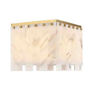 Z-Lite Rubbed Brass Viviana 4-Light Flush Mount