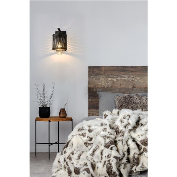 Z-Lite Matte Black Kipton 1-Light Wall Sconce