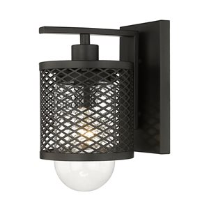 Z-Lite Matte Black Kipton 1-Light Wall Sconce