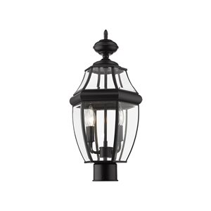 Z-Lite Black Westover 2-Light Outdoor Post Mount Fixture