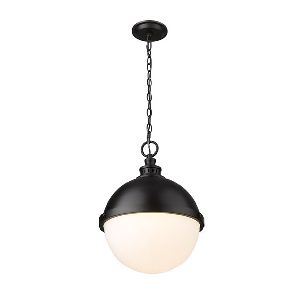 Z-Lite Matte Black Peyton 2-Light Pendant