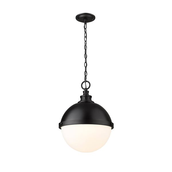 Z-Lite Matte Black Peyton 2-Light Pendant