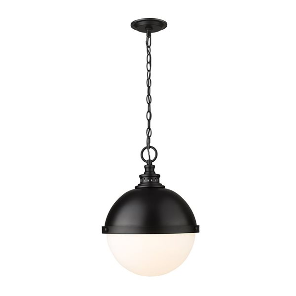 Z-Lite Matte Black Peyton 2-Light Pendant