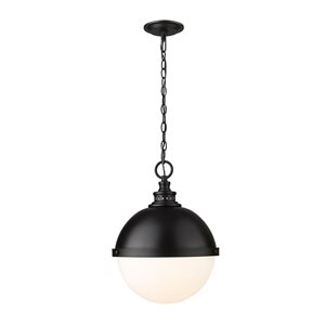 Z-Lite Matte Black Peyton 2-Light Pendant