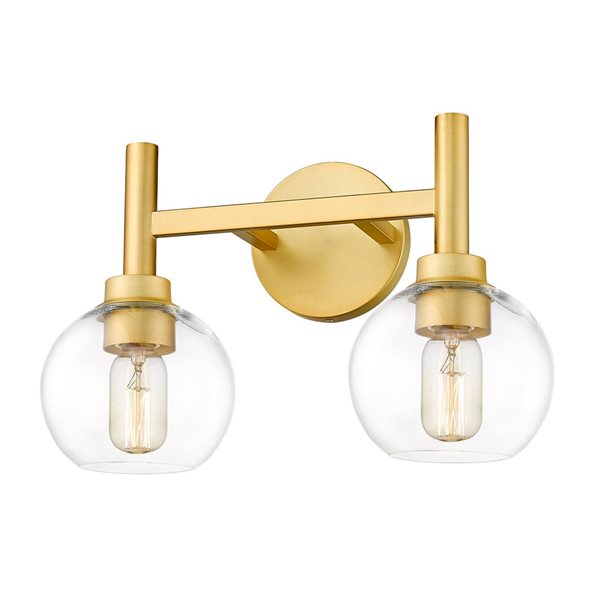 Z-Lite Brushed Gold Sutton 2-Light Vanity