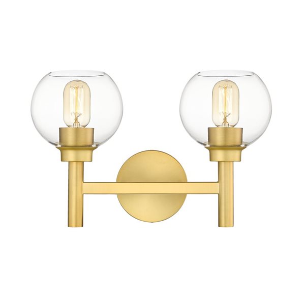 Z-Lite Brushed Gold Sutton 2-Light Vanity